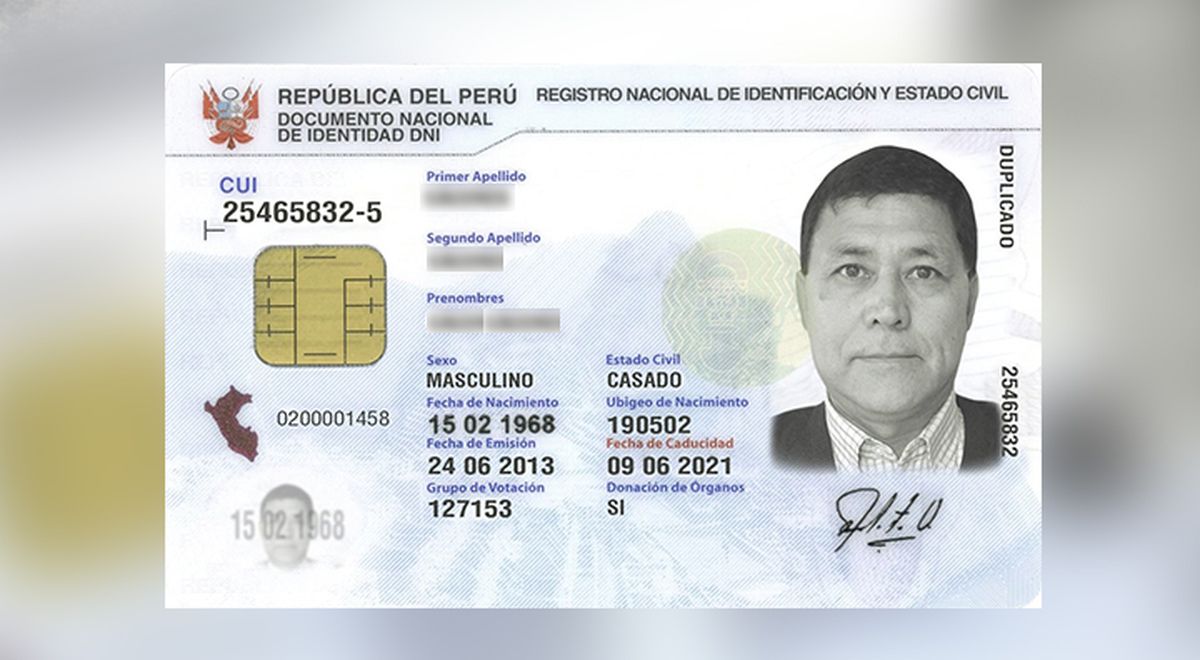 Requisitos para obtener el DNI azul en Perú